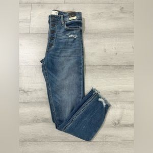 Abercrombie & Fitch Ankle Jean High Rise Size 26/2R Stretchy.